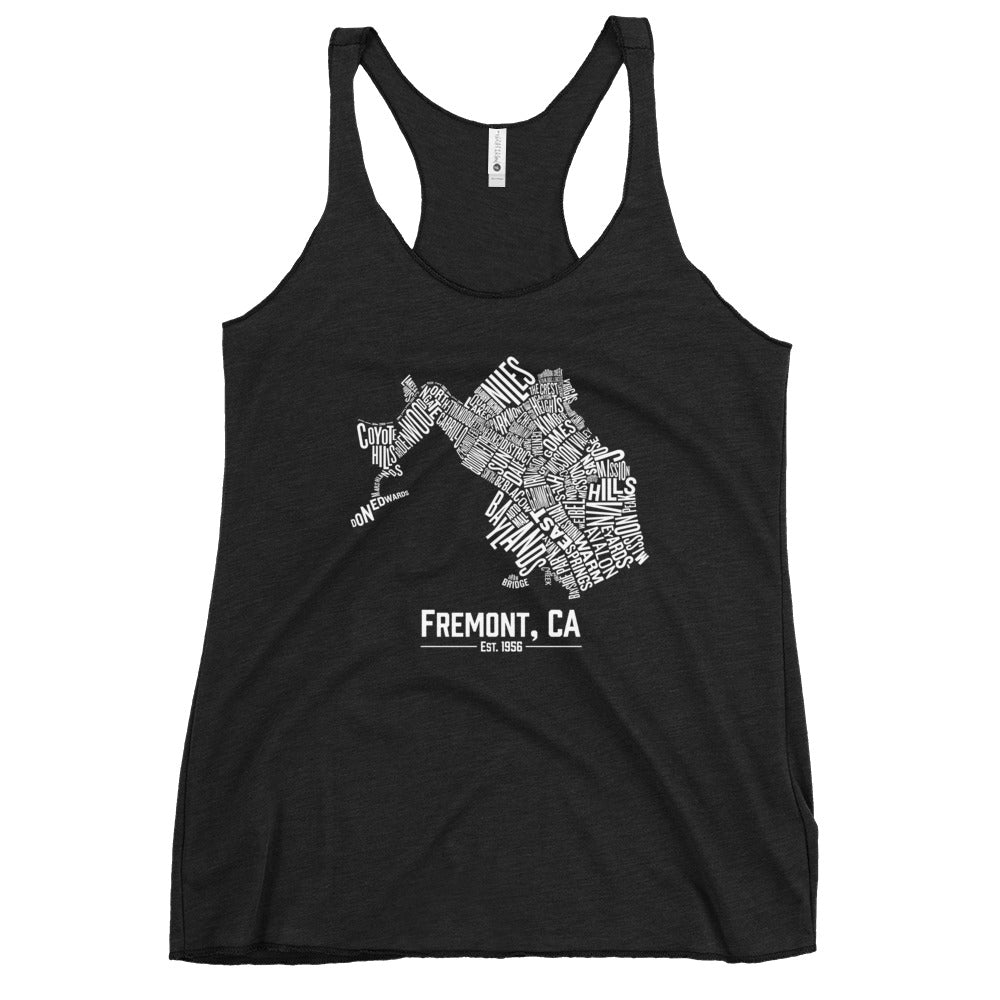 Fremont, CA Neighborhoods Women's Racerback Tank